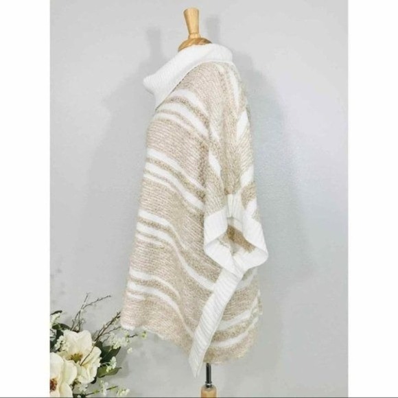 Calvin Klein Nubby Knit Turtle-neck Dolman Poncho Sweater, S/M - Picture 8 of 15